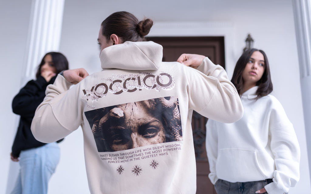 Medusa Beige Hoodie