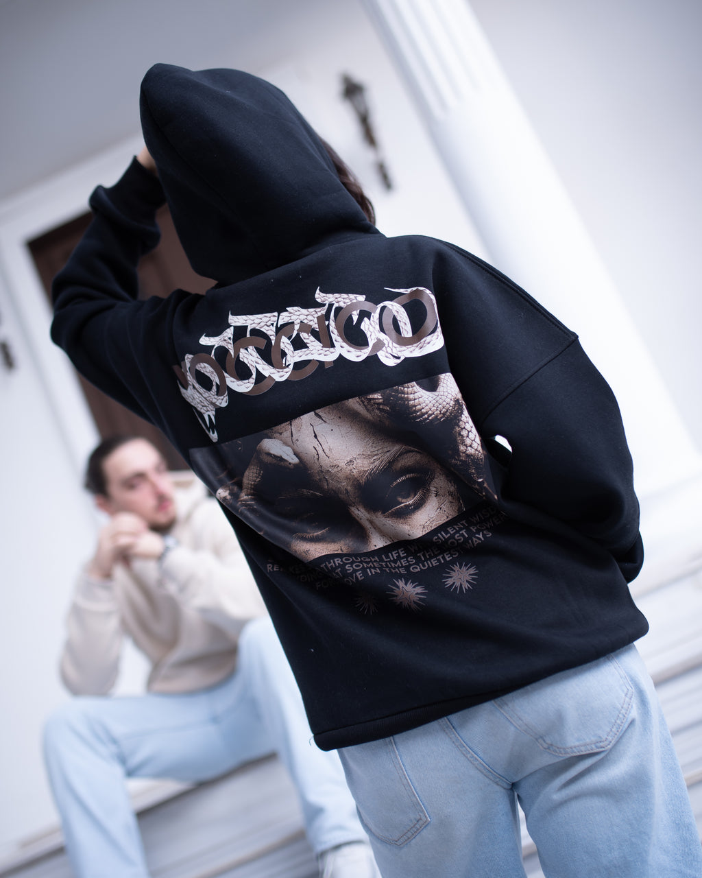Medusa Black Hoodie