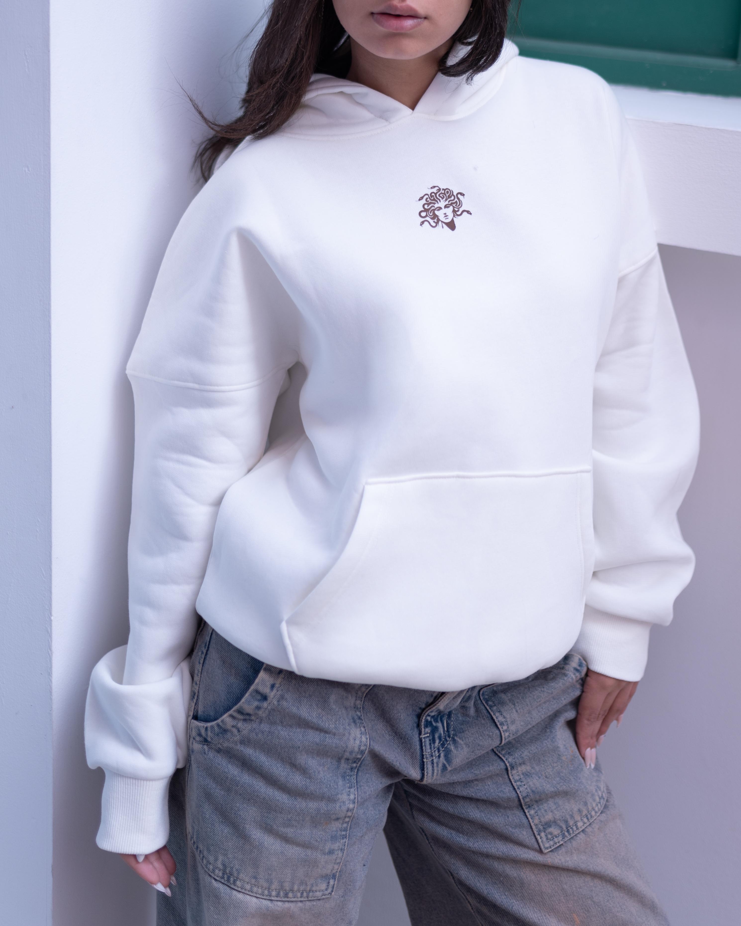 Medusa White Hoodie