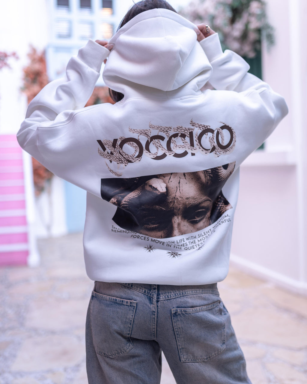 Medusa White Hoodie